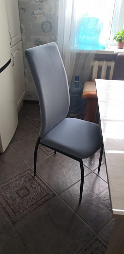 Стул на металлокаркасе Tod light blue / yellow / black фото покупателя 6