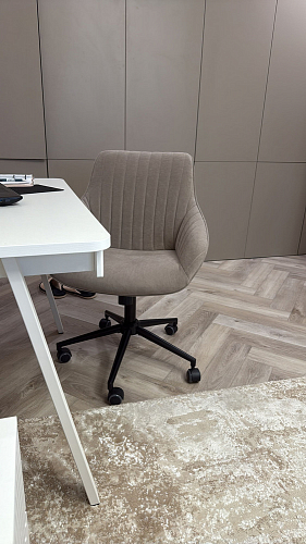 Компьютерное кресло Dublin/Дублин хром / вельвет серый фото покупателя 20