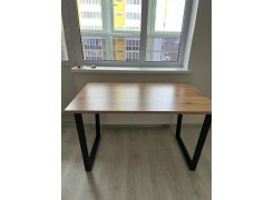 Стол Лота Лофт 140 25 мм черный матовый / бетон фото покупателя 83