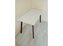 Деревянный стол Барон О 180 х 90 белая пленка шагрень / черный фото покупателя 80