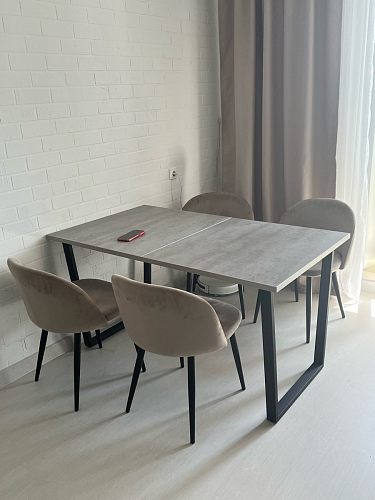 Деревянный стол Лота Лофт 120x75 дуб крафт табачный / черный матовый фото покупателя 903