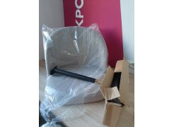 Стул на металлокаркасе Gabi 1 бежевый / черный с серебряными наконечниками фото покупателя 790