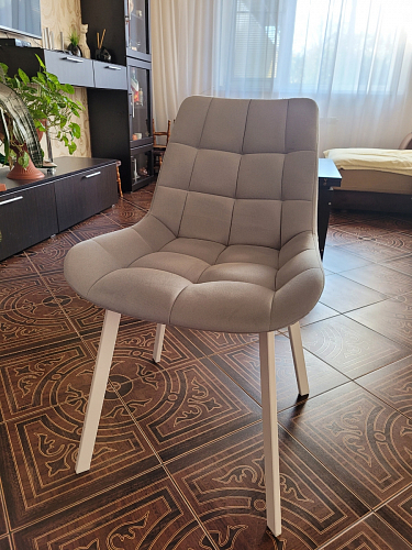 Стул на металлокаркасе Челси латте / черный фото покупателя 219