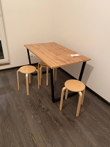 Стол Лота Лофт 120 32 мм бетон / черный матовый фото покупателя 206