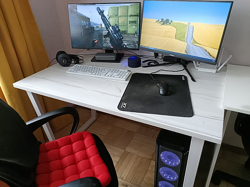 Деревянный стол Лота Лофт 140х80 черный матовый / бетон светлый фото покупателя 217