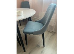 Стул на металлокаркасе Kora green / black фото покупателя 254