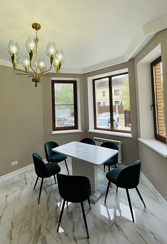 Стул на металлокаркасе Gabi green / black / silver фото покупателя 9