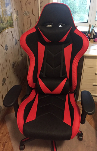 Компьютерное кресло Kano черное / красное фото покупателя 115