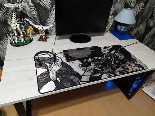 Деревянный стол Лота Лофт 120х75 белый матовый / дуб крафт золотой фото покупателя 656