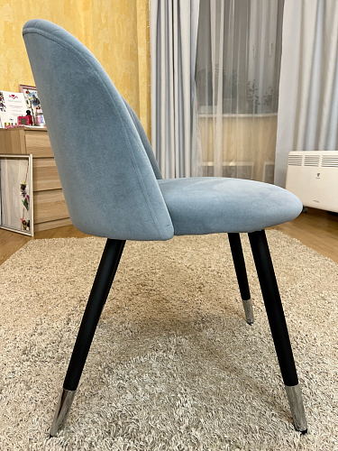 Стул на металлокаркасе Gabi gray / black фото покупателя 922