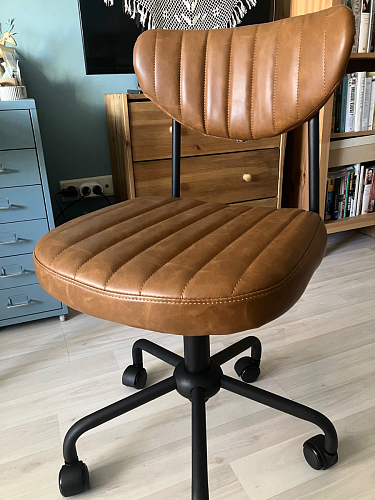 Компьютерное кресло Slim/Слим искусственная кожа grey серый фото покупателя 1