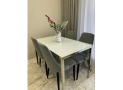 Стул на металлокаркасе Kora green / black фото покупателя 20