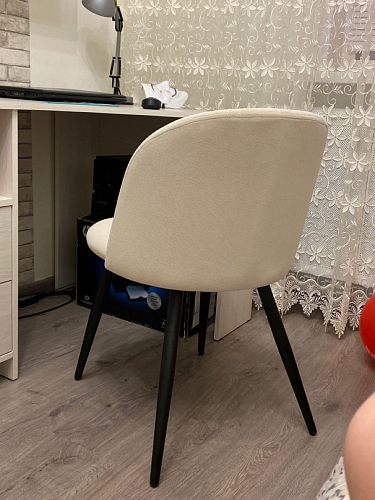 Стул на металлокаркасе Gabi 1 темно-серый / черный фото покупателя 165