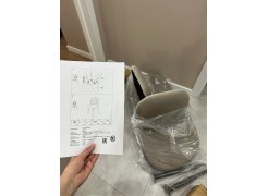 Стул на металлокаркасе Gabi 1 бежевый / черный с серебряными наконечниками фото покупателя 52