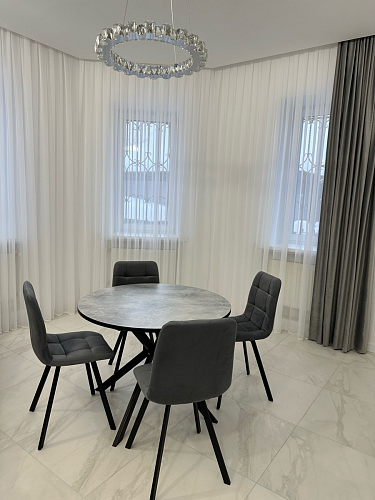 Стул на металлокаркасе Чилли К светло-серый велюр / черный каркас фото покупателя 1048