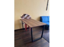 Деревянный стол Лота Лофт 120(160)х75 черный матовый / бетон светлый фото покупателя 123