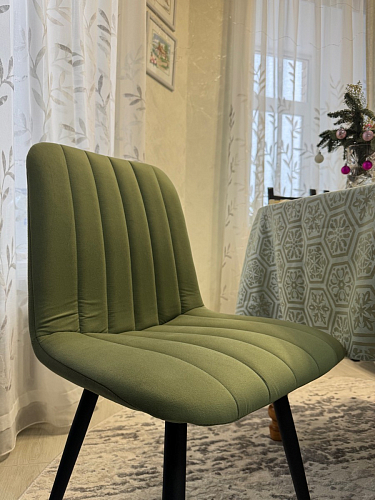 Стул на металлокаркасе Дани темно-серый (zd 995) / черный фото покупателя 23