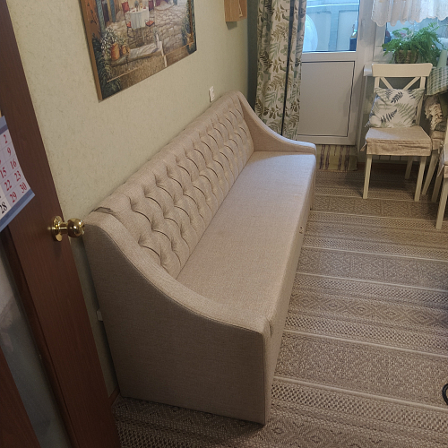 Кухонный диван Мерлин эко кожа черный фото покупателя 1