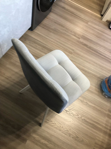 Стул на металлокаркасе Чилли бежевый / белый каркас фото покупателя 1233