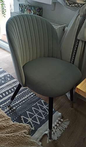 Стул на металлокаркасе Gabi green / black / silver фото покупателя 198