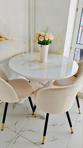 Стул на металлокаркасе Gabi gray / black фото покупателя 439