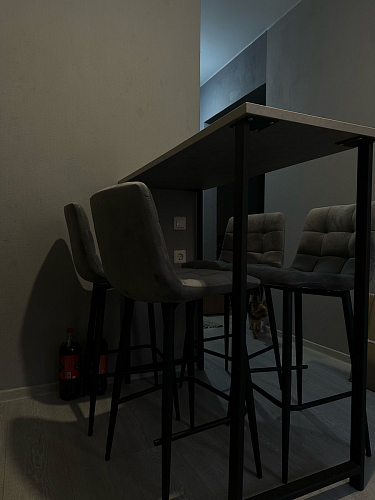 Барная стойка Дилан Лофт 120х50х90 бетон фото покупателя 18