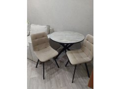 Стул на металлокаркасе Чилли светло-серый / черный фото покупателя 151