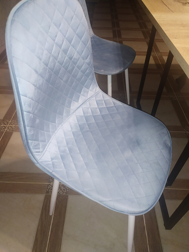 Стул на металлокаркасе Capri голубой фото покупателя 78