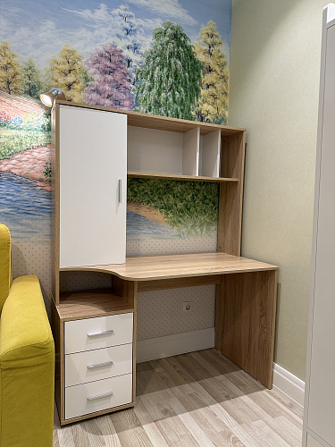 Письменный стол КСТ-16 левый венге / беленый дуб фото покупателя 135