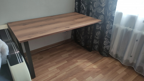 Деревянный стол Лота Лофт 140х80 черный матовый / бетон светлый фото покупателя 199