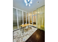 Стол Тринити Лофт 120 32 мм бетон / черный матовый фото покупателя 394