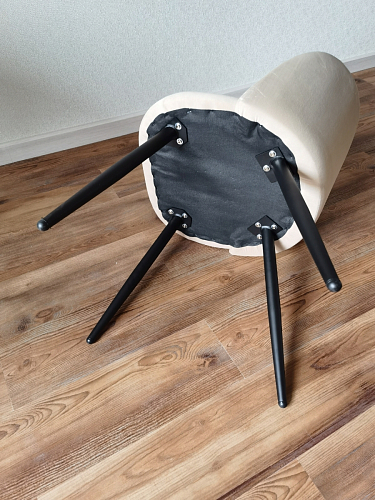 Стул на металлокаркасе Gabi latte / gold / black фото покупателя 809