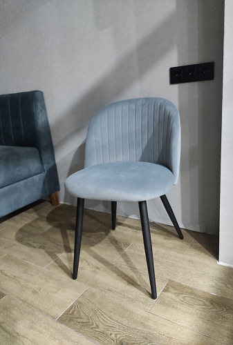 Стул на металлокаркасе Gabi gray / black фото покупателя 844