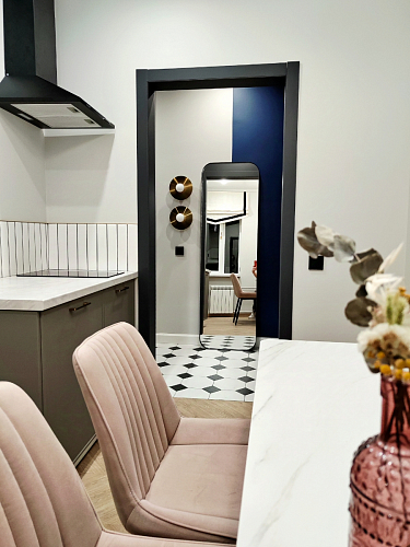 Стул на металлокаркасе Седа 360 К латте (velutto 08) / белый фото покупателя 194