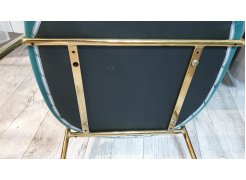 Стул на металлокаркасе Kamelia зеленый / золото фото покупателя 84