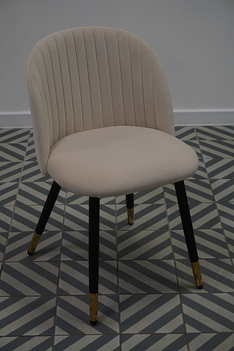 Стул на металлокаркасе Gabi 1 light blue / black / gold из шоурума 6