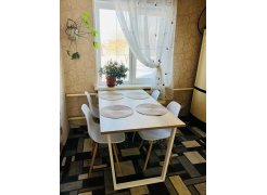 Стол Лота Лофт 140 25 мм юта / белый матовый фото покупателя 809