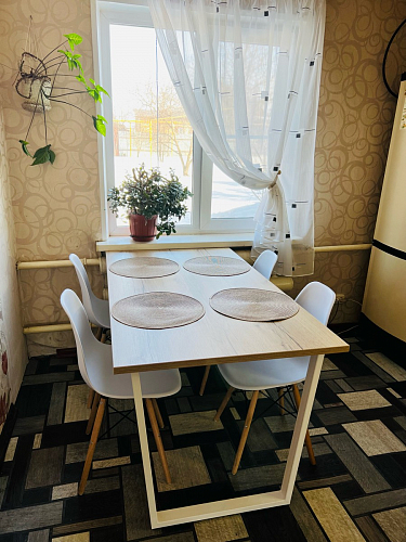 Деревянный стол Лота Лофт 120х75 белый матовый / дуб крафт золотой фото покупателя 809