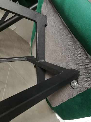 Стул на металлокаркасе Чилли зеленый / черный фото покупателя 1510