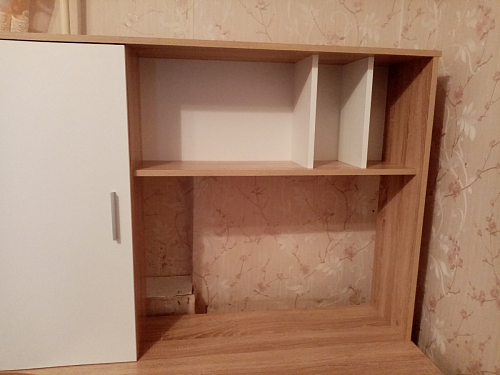 Компьютерный стол КСТ-16 левый дуб сонома / белый фото покупателя 64