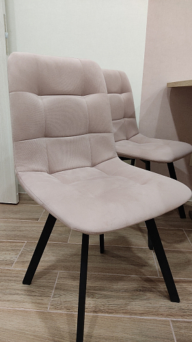 Комплект стульев Чилли 2 шт бежевый / черный фото покупателя 1477