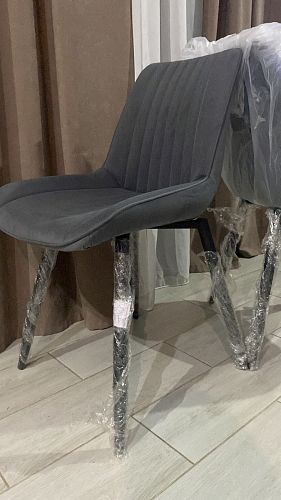 Стул на металлокаркасе Седа 360 К латте (velutto 08) / белый фото покупателя 122