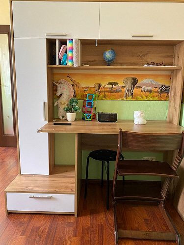 Письменный стол Лайт 03.243 дуб золотой (craft) / белый премиум фото покупателя 264