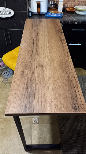 Барная стойка Дилан Лофт 120х40х98 дуб делано темный фото покупателя 150