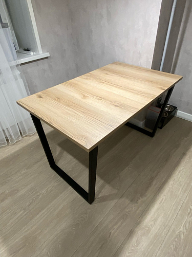 Деревянный стол Лота Лофт 140х80 черный матовый / бетон светлый фото покупателя 915