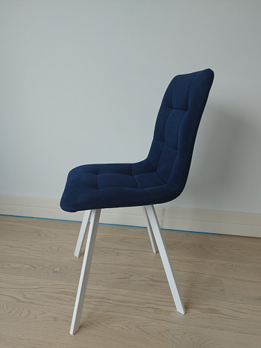 Стул на металлокаркасе Чилли синий / белый фото покупателя 1324