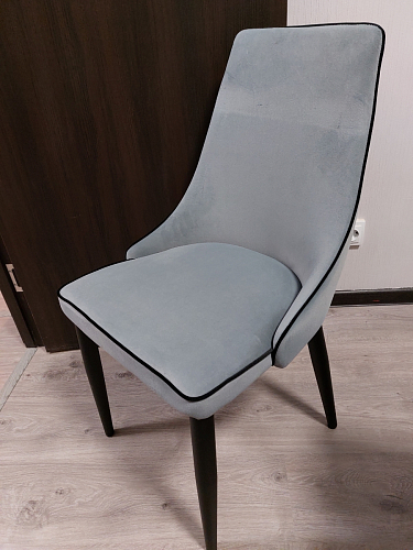 Стул на металлокаркасе Kora light purple / black фото покупателя 448