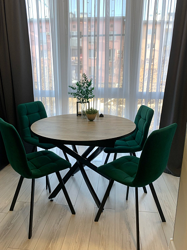 Стул на металлокаркасе Чилли бежевый / белый каркас фото покупателя 1494