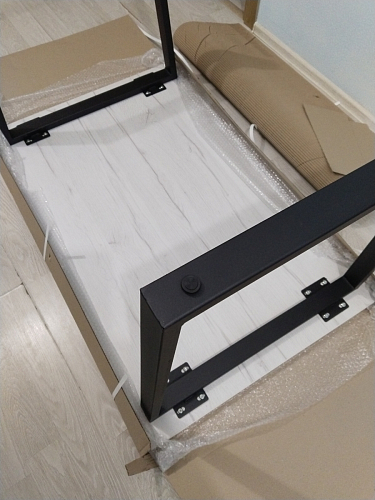 Стол раскладной Лота Лофт 120 25 мм юта / черный матовый фото покупателя 439