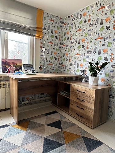 Компьютерный стол с тумбой КСТ-109 тумба слева фото покупателя 52